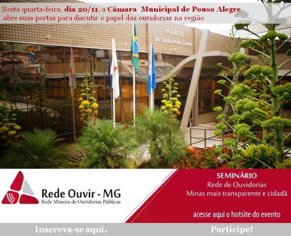 Imagem 1 da notícia: Câmara recebe Seminário de Ouvidorias