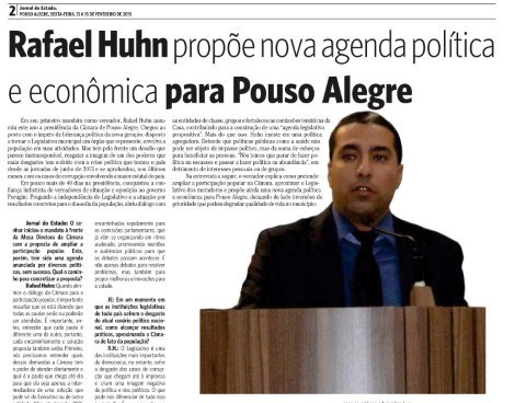 Imagem 1 da notícia: CÂMARA EM DESTAQUE: Presidente propõe nova agenda política
