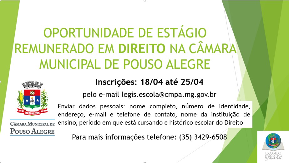Imagem 1 da notícia: Oportunidade de estágio