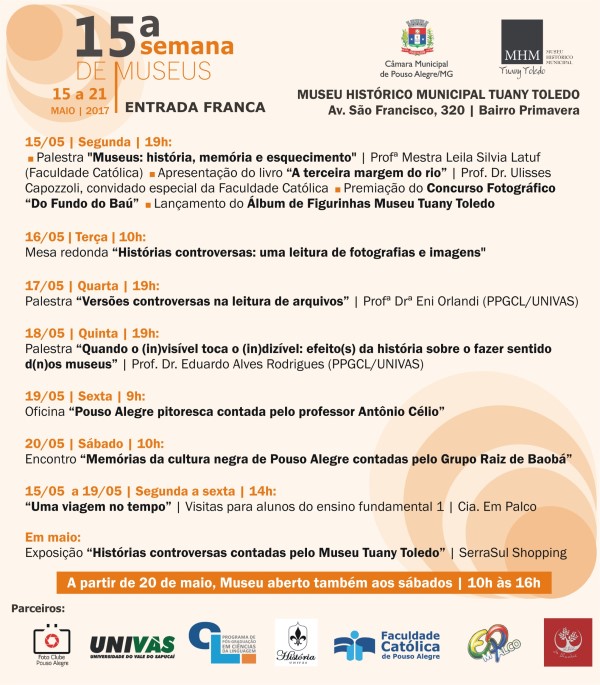 Imagem 1 da notícia: Participe da 15ª Semana de Museus