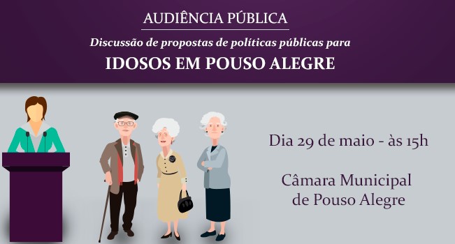 Imagem 1 da notícia: Audiência Pública vai debater políticas públicas para os idosos