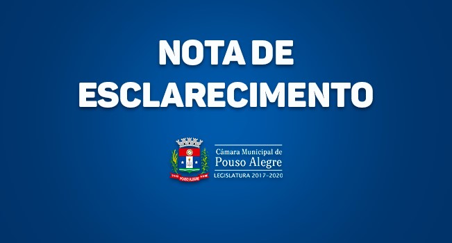 Imagem 1 da notícia: NOTA DE ESCLARECIMENTO