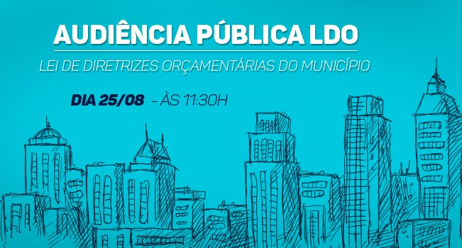 Imagem 1 da notícia: Audiência Pública irá debater LDO nesta sexta-feira