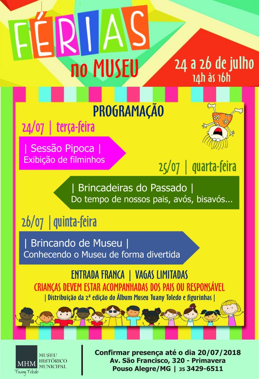 Imagem 1 da notícia: Participe das Férias no Museu