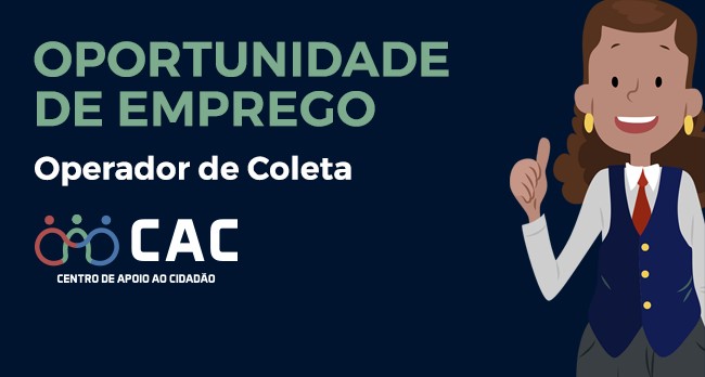 Imagem 1 da notícia: Oportunidade de Emprego - Operador de Coleta