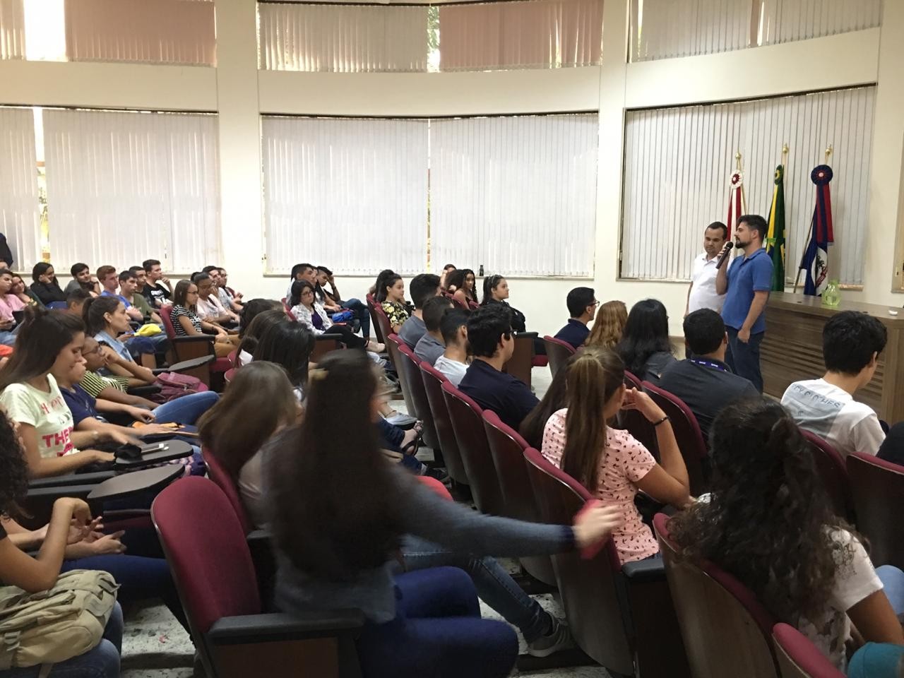 Imagem 4 da notícia: Escola do Legislativo de Pouso Alegre realiza palestra para mais de 90 alunos do SENAC