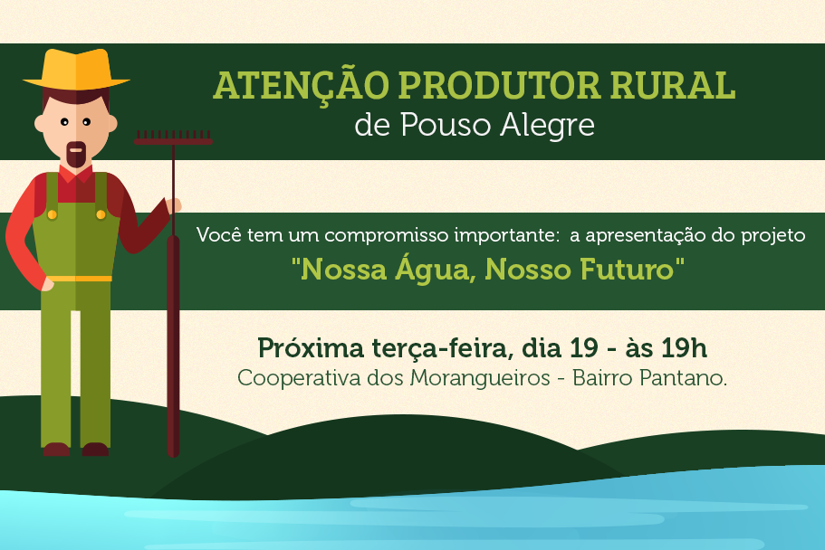 Imagem 1 da notícia: Nesta terça: Apresentação do projeto "Nossa Água, Nosso Futuro".
