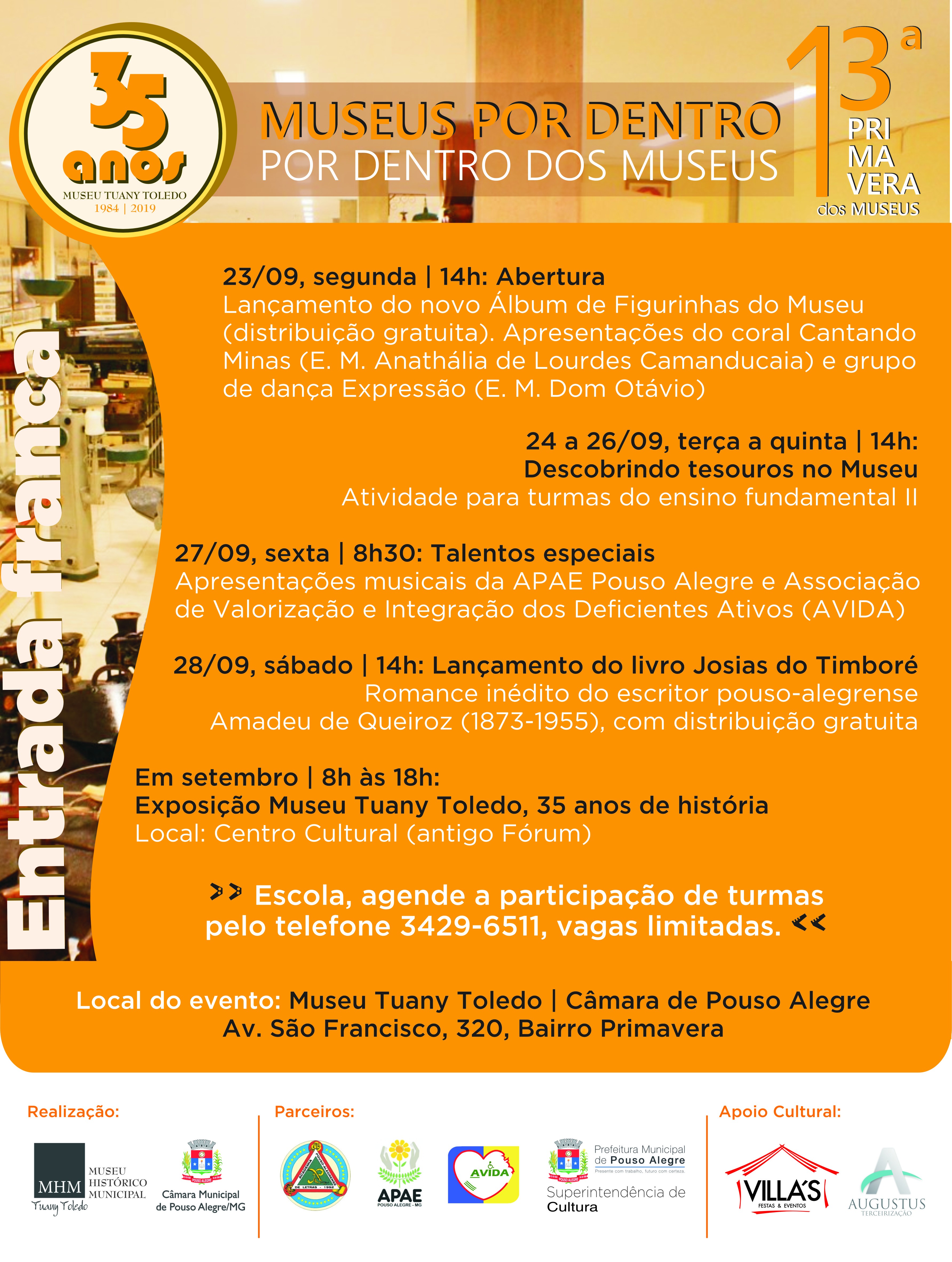 Imagem 2 da notícia: Museu celebra 35 anos de criação na 13ª Primavera dos Museus