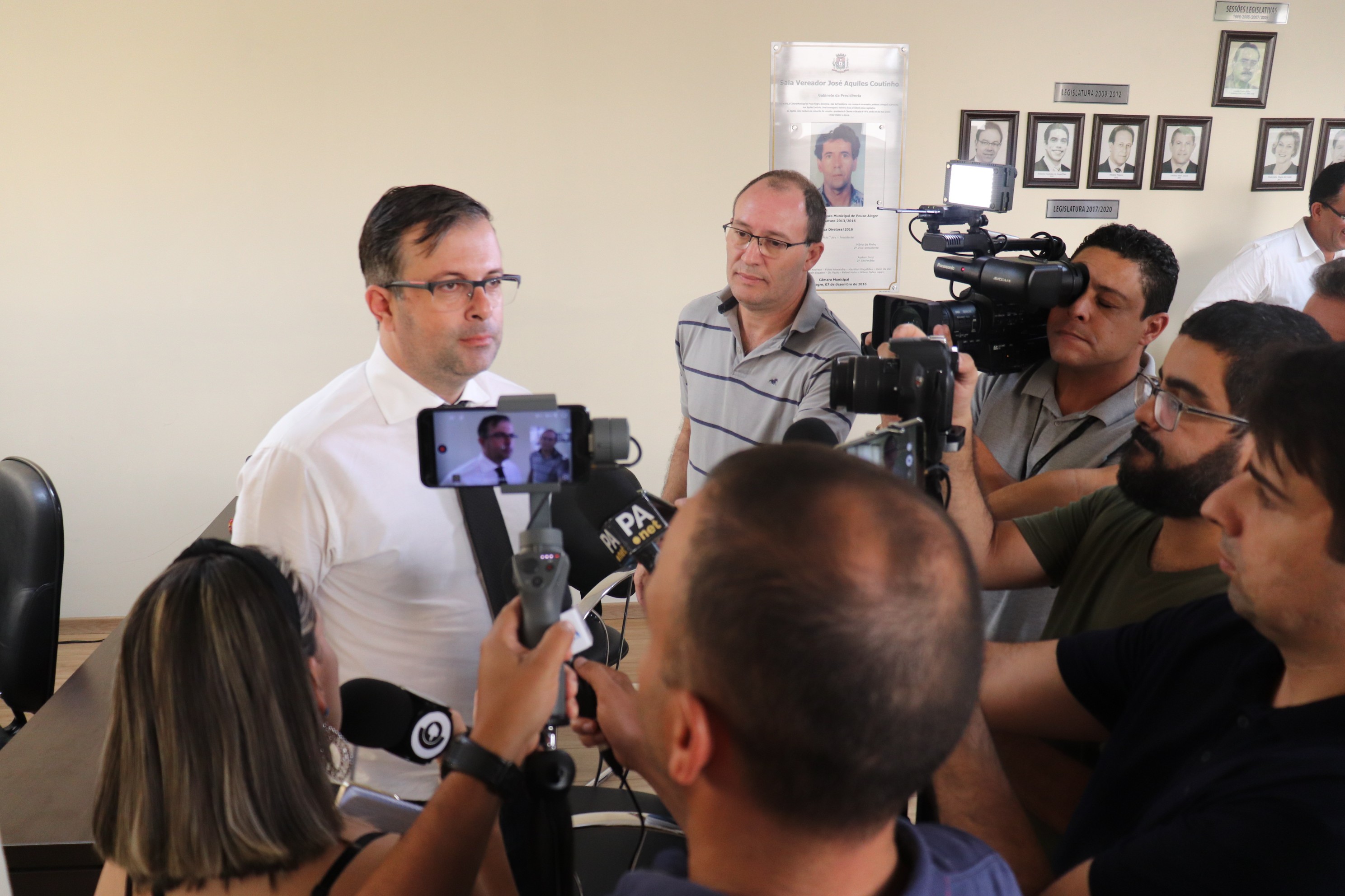 Imagem 1 da notícia: Presidente Rodrigo Modesto inicia o ano com entrevista coletiva e anuncia mudanças