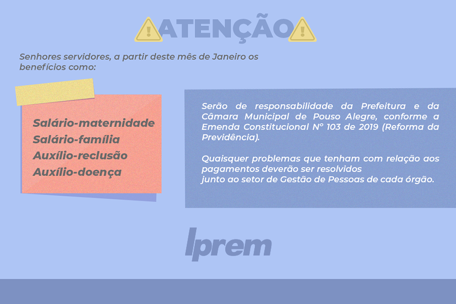 Imagem 1 da notícia: Atenção servidores, aposentados e pensionista do Iprem