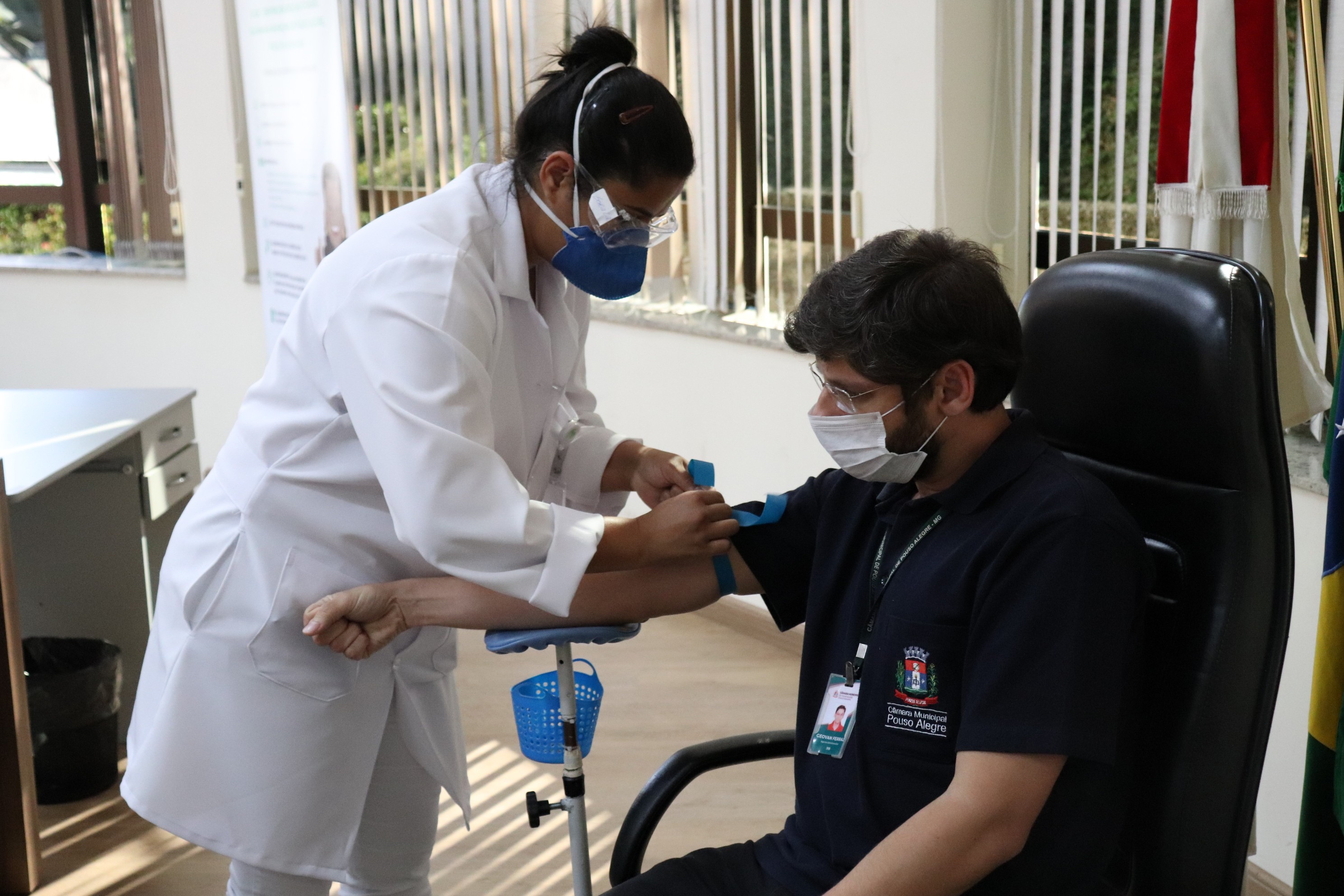 Imagem 3 da notícia: Câmara de Pouso Alegre realiza teste da COVID-19 em servidores e vereadores