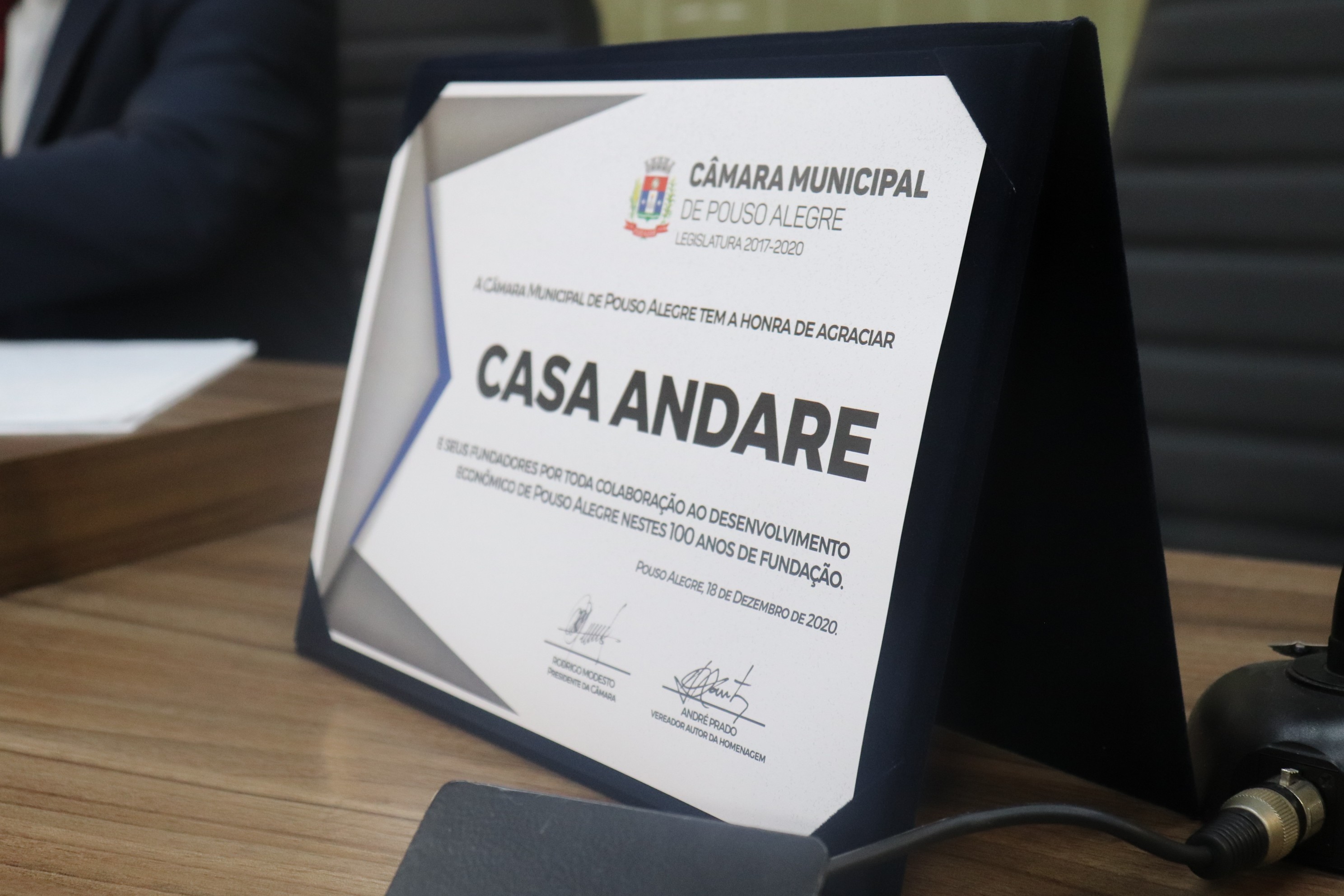 Imagem 2 da notícia: Câmara de Pouso Alegre rende homenagem pelos 100 anos de criação da Casa Andare