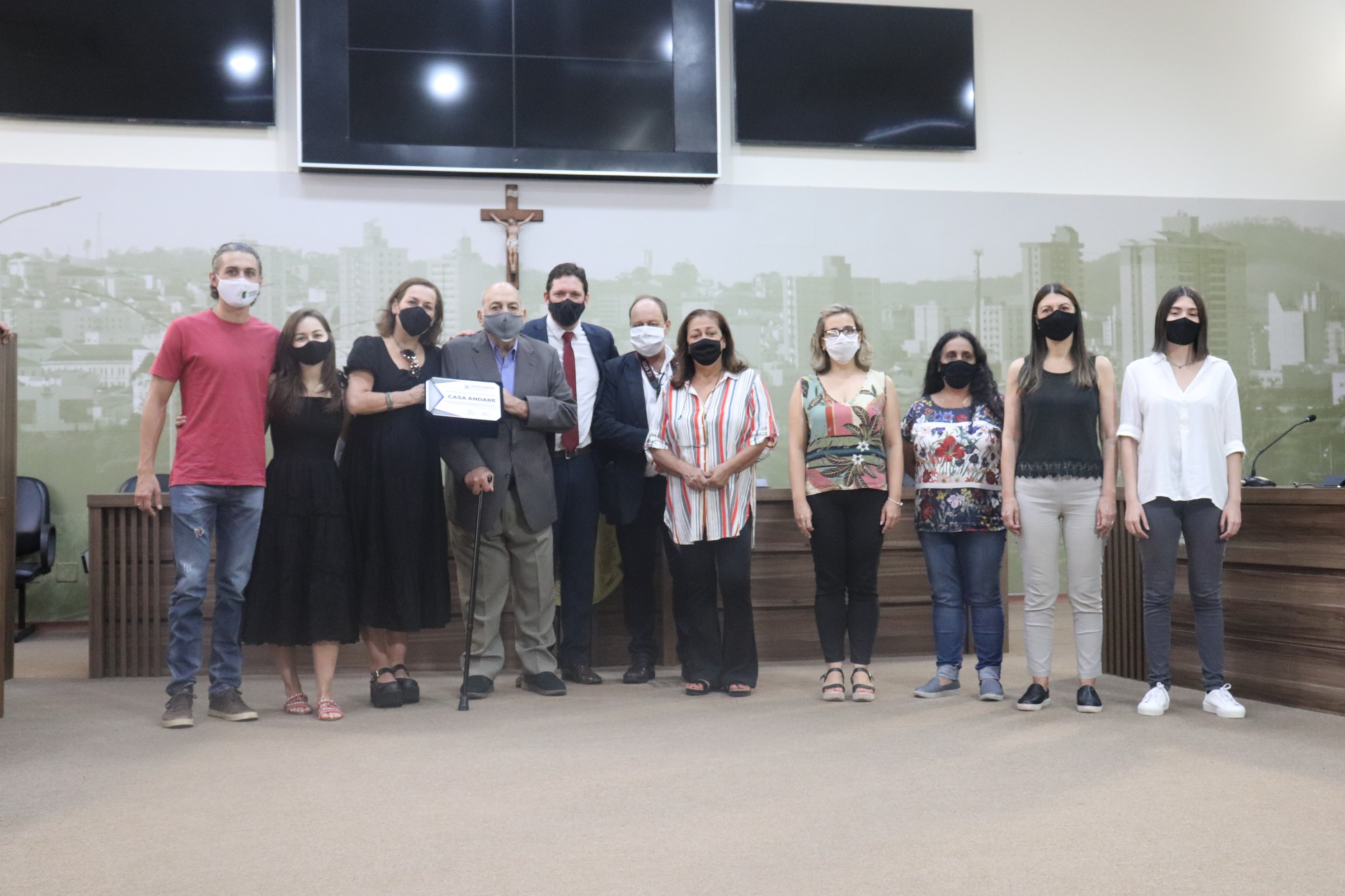 Imagem 1 da notícia: Câmara de Pouso Alegre rende homenagem pelos 100 anos de criação da Casa Andare