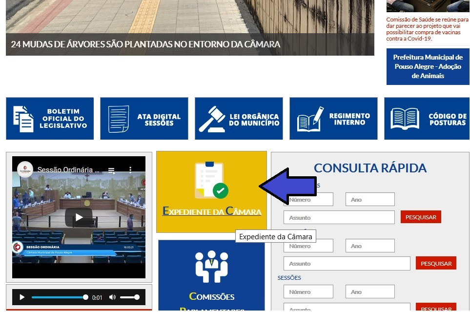 Imagem 1 da notícia: Site da Câmara de Pouso Alegre oferece mais transparência para o cidadão