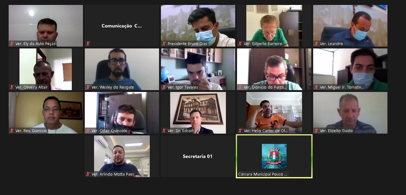 Imagem 1 da notícia: Vereadores de Pouso Alegre realizam expediente extraordinário nesta quinta (01)