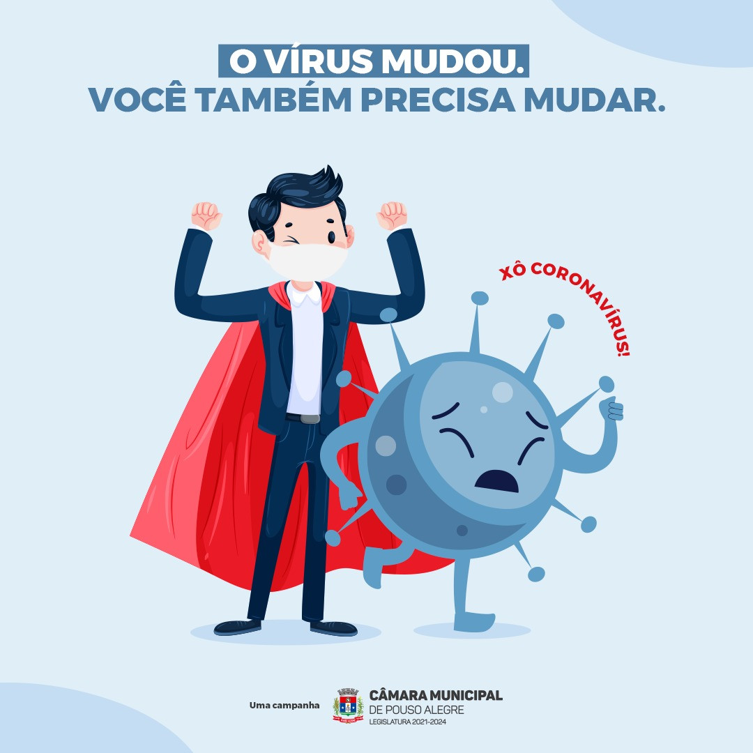 Imagem 1 da notícia: Câmara de Pouso Alegre realiza campanha  de conscietização contra a Covid-19 em rádio, tv e redes sociais