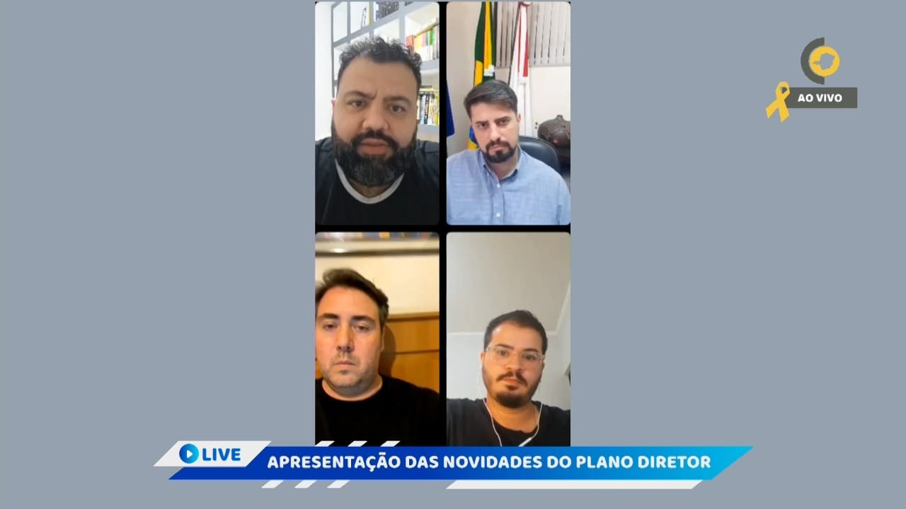 Imagem 1 da notícia: Live comenta Plano Diretor para os próximos 10 anos