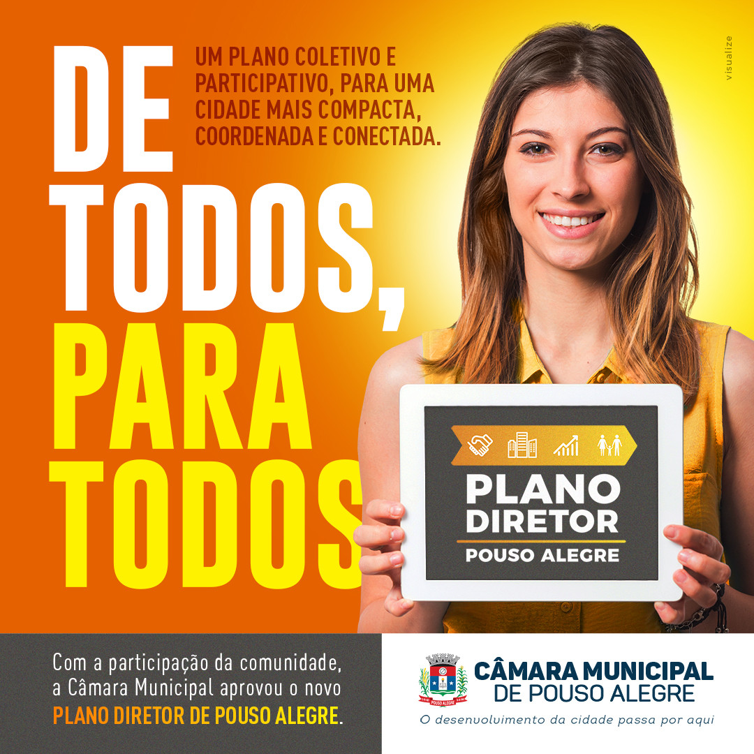 Imagem 1 da notícia: Câmara aprova Plano Diretor para uma nova Pouso Alegre, com mobilidade e acessibilidade para todos.