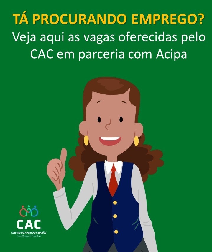 Imagem 2 da notícia: Vagas de trabalho para semana de 04/10 a 08/10