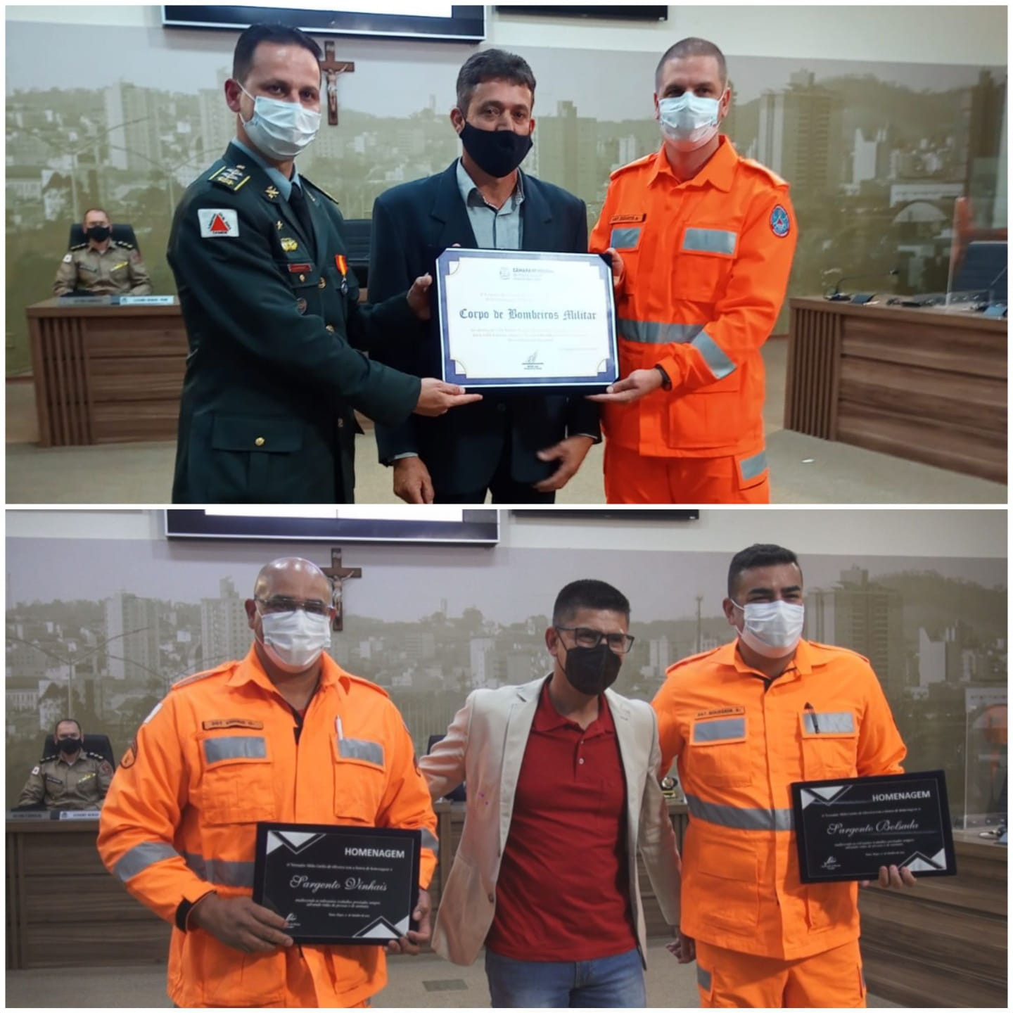 Imagem 1 da notícia: Câmara recebe cerimônia de aniversário do Corpo de Bombeiros