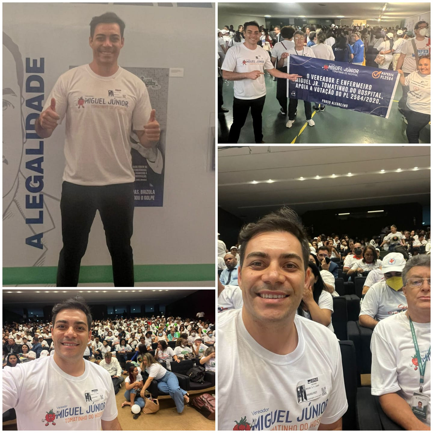 Imagem 1 da notícia: Em Brasília, vereador acompanha votação do piso nacional para os enfermeiros