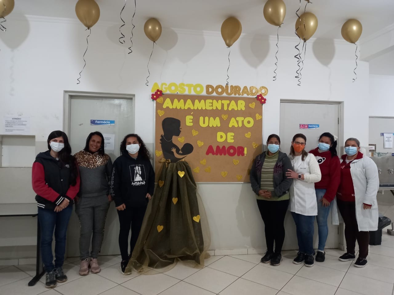 Imagem 1 da notícia: Presidente da Câmara visita unidade de saúde do Cidade Jardim e parabeniza equipe por realização da campanha "Agosto Dourado"*
