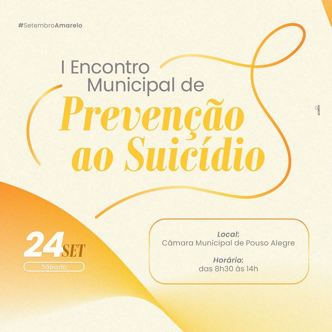 Imagem 1 da notícia: Câmara recebe I Encontro Municipal de Prevenção ao Suicídio no próximo sábado, 24