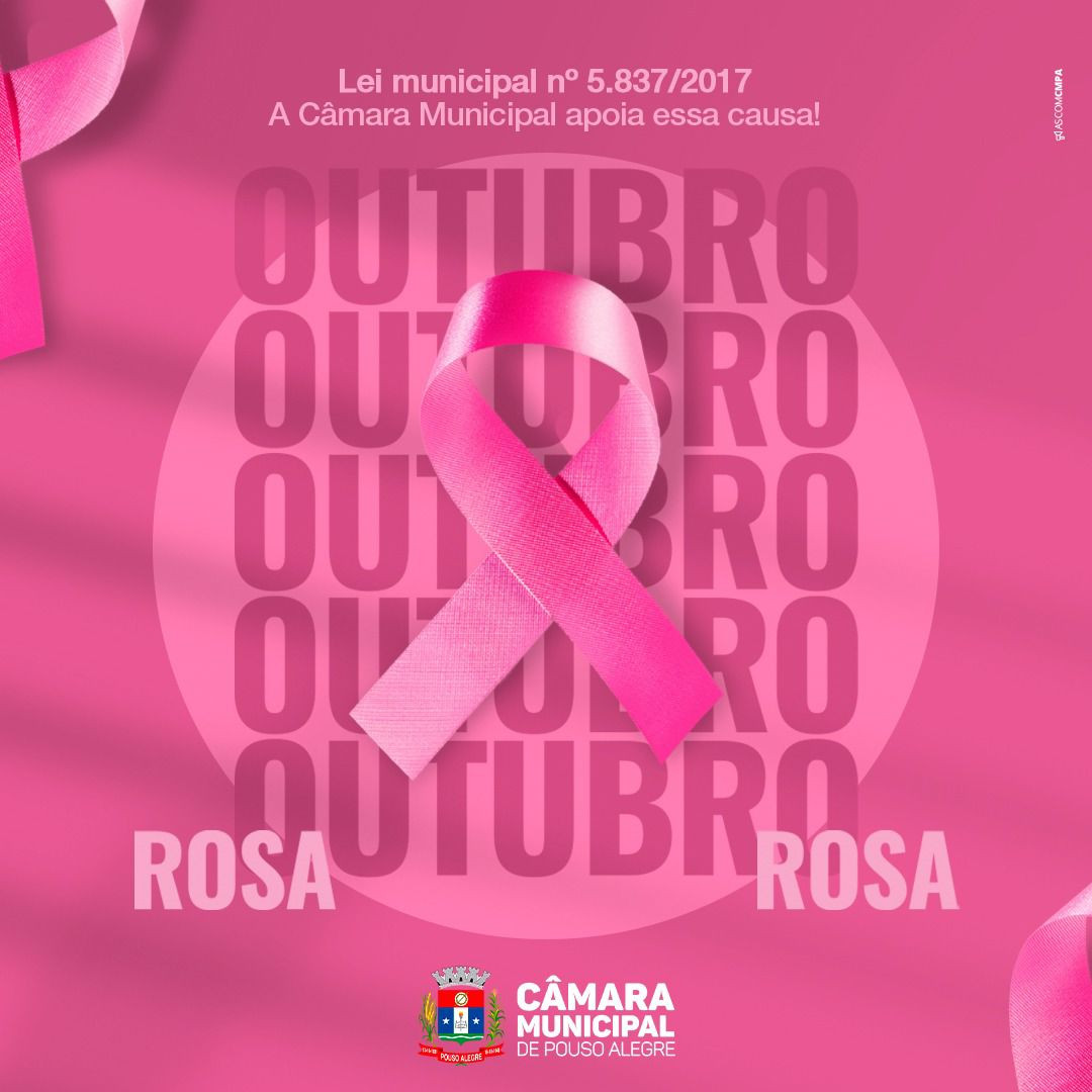 Imagem 1 da notícia: Outubro Rosa: Câmara chama atenção para prevenção contra o câncer