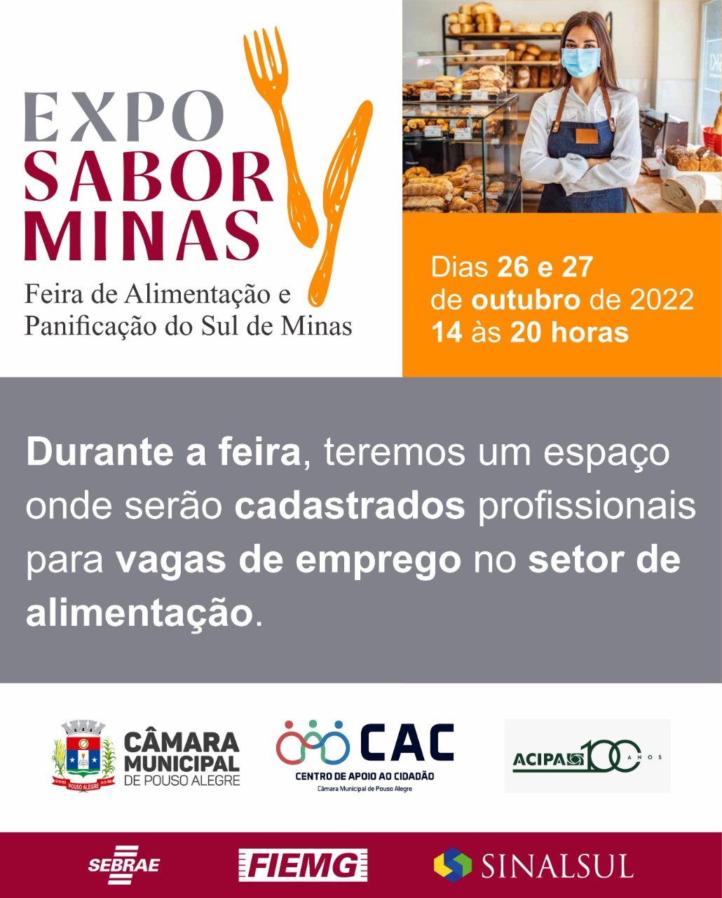 Imagem 1 da notícia: CAC vai estar no Expo Sabor Minas