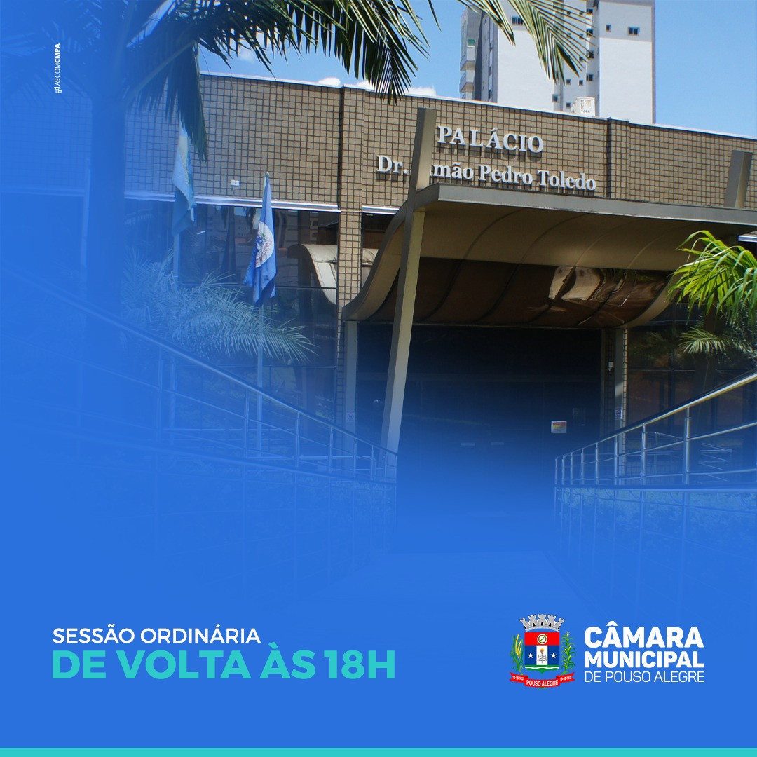 Imagem 1 da notícia: Sessões Ordinárias voltam às 18 horas