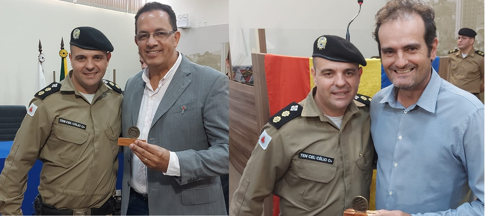 Imagem 1 da notícia: Câmara recebe homenagem da Polícia Militar durante cerimônia em comemoração aos 40 anos do 20º Batalhão