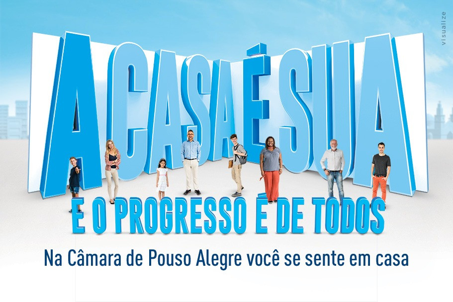 Imagem 1 da notícia: Com campanha “A CASA É SUA E O PROGRESSO É DE TODOS”, Legislativo de Pouso Alegre comemora o resultado da “Câmara de portas abertas”