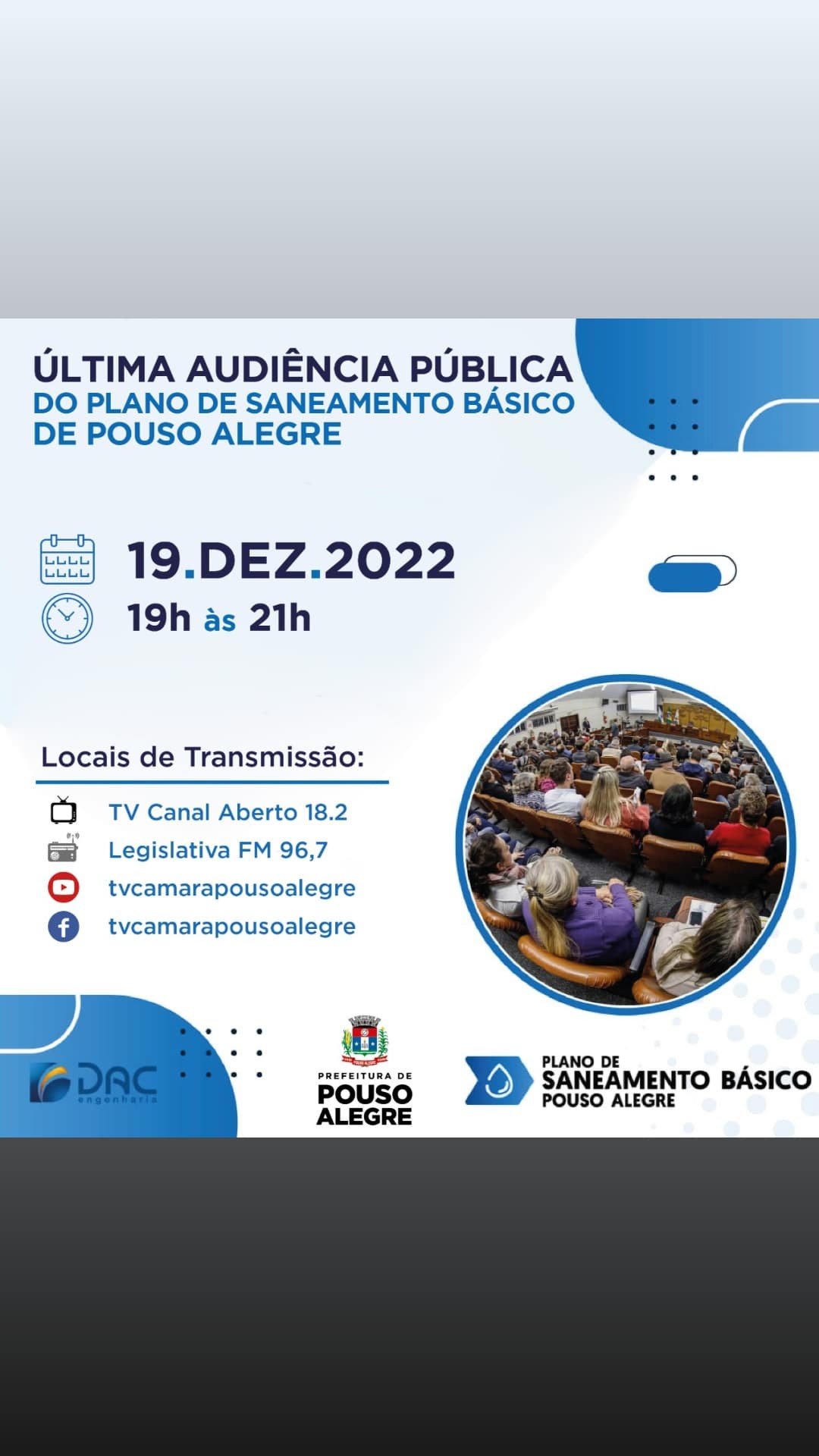 Imagem 1 da notícia: Câmara recebe audiência pública do plano de saneamento básico