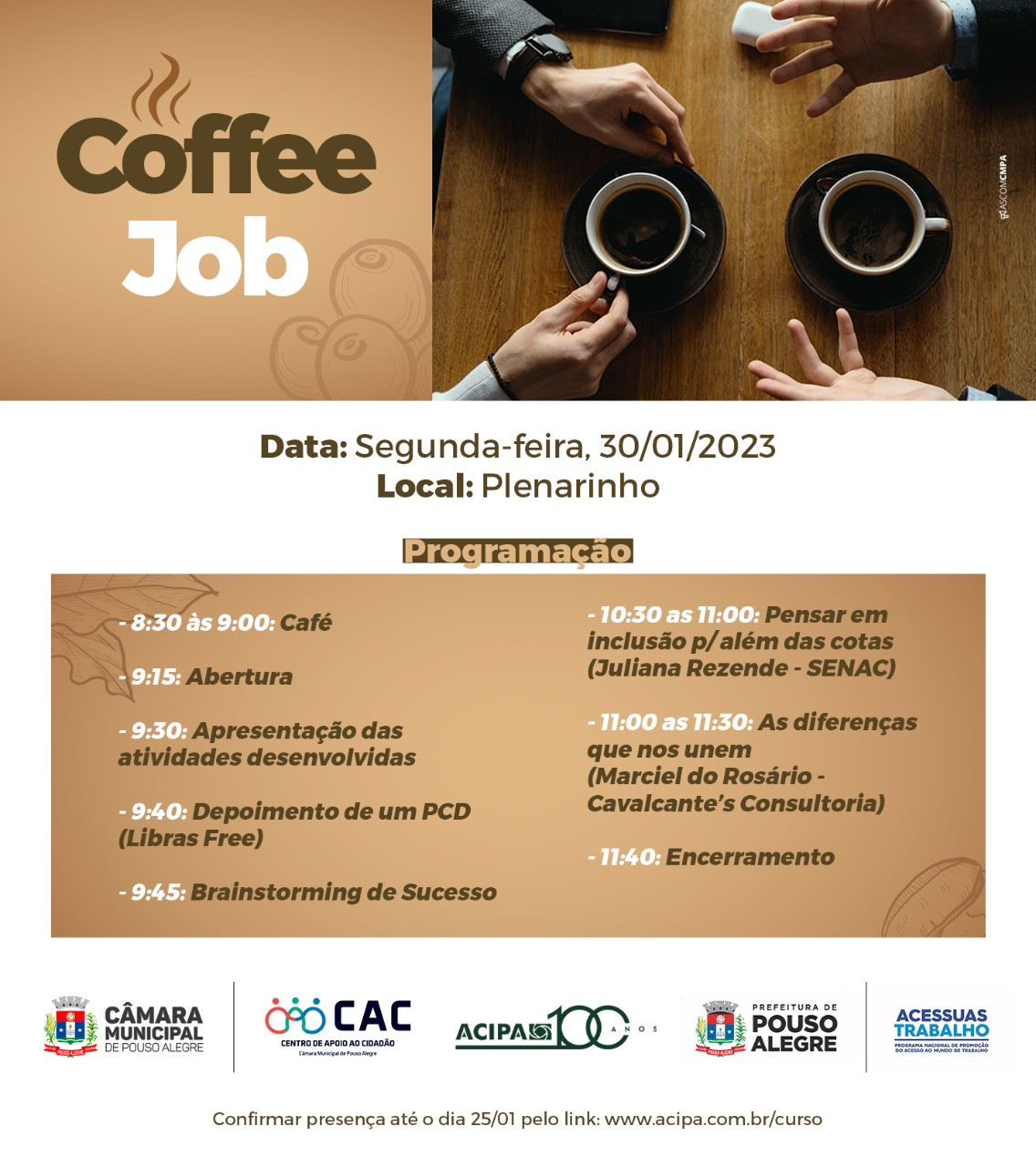 Imagem 1 da notícia: Empregabilidade: Evento pretende reunir RH de empresas para estimular inclusão no mercado de trabalho