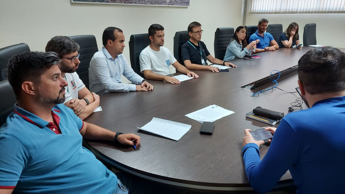 Imagem 1 da notícia: Comissão que revisa Lei Orgânica apresenta andamento dos trabalhos ao Presidente da Casa