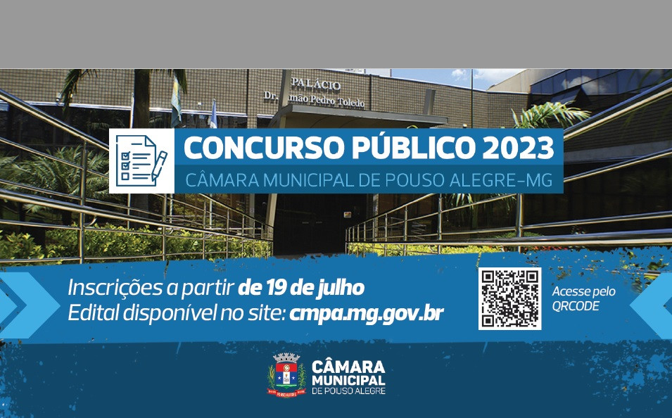 Imagem 1 da notícia: Câmara Municipal de Pouso Alegre publica edital para concurso público
