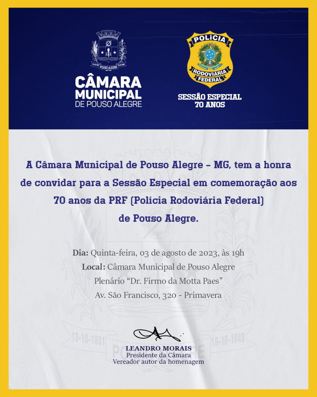 Imagem 2 da notícia: Nota de pesar