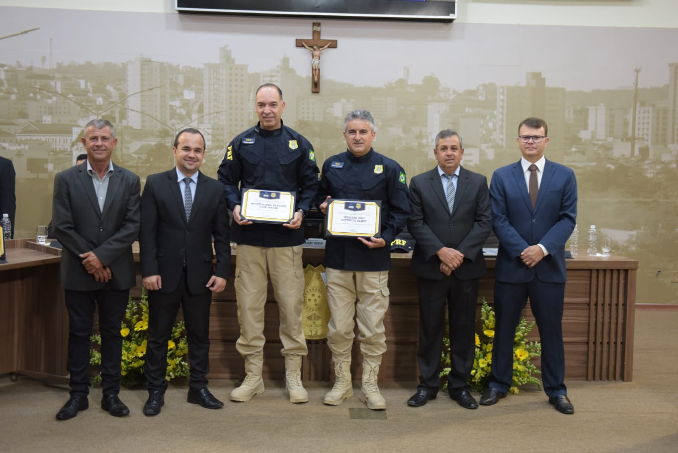Imagem 6 da notícia: Câmara faz Sessão Especial para homenagear os 70 anos da PRF em Pouso Alegre