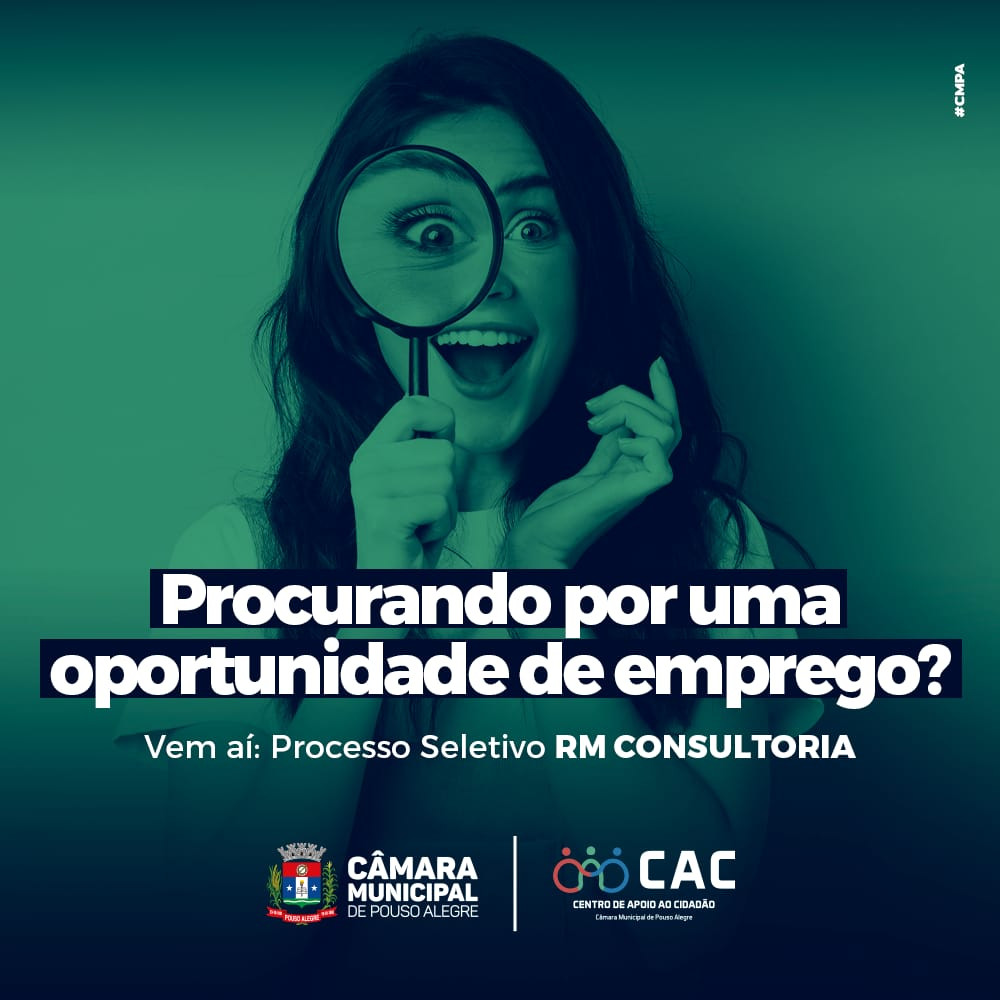 Imagem 1 da notícia: CAC da Câmara: Novo processo seletivo da RM Consultoria tem 10 vagas