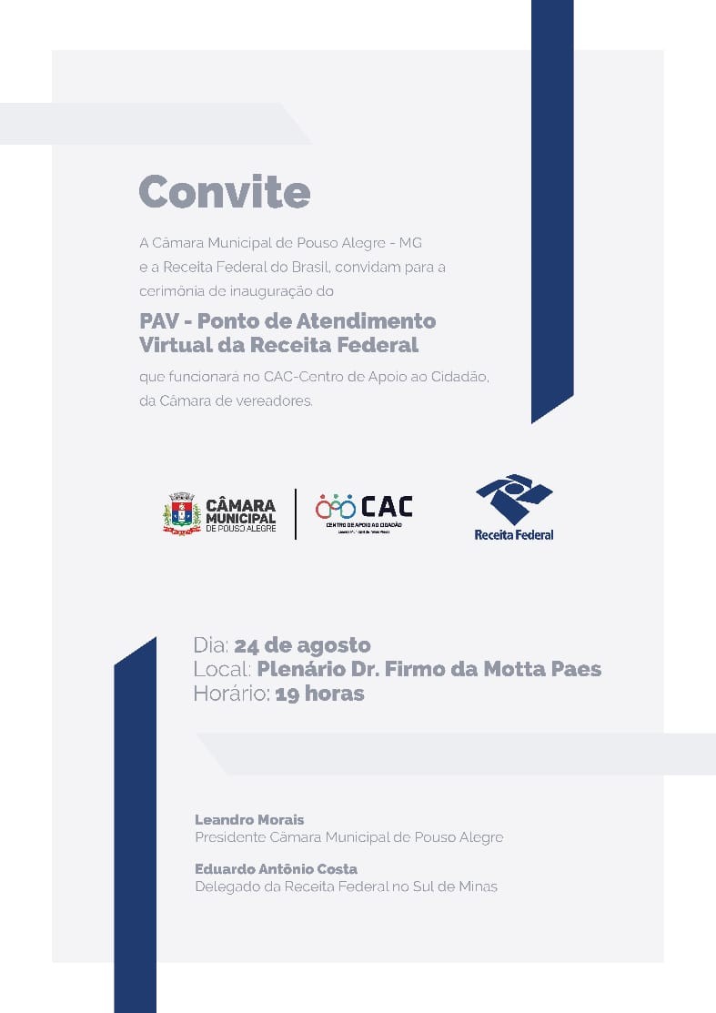 Imagem 1 da notícia: Receita Federal e Câmara de Vereadores inauguram Ponto de Atendimento Virtual - PAV*