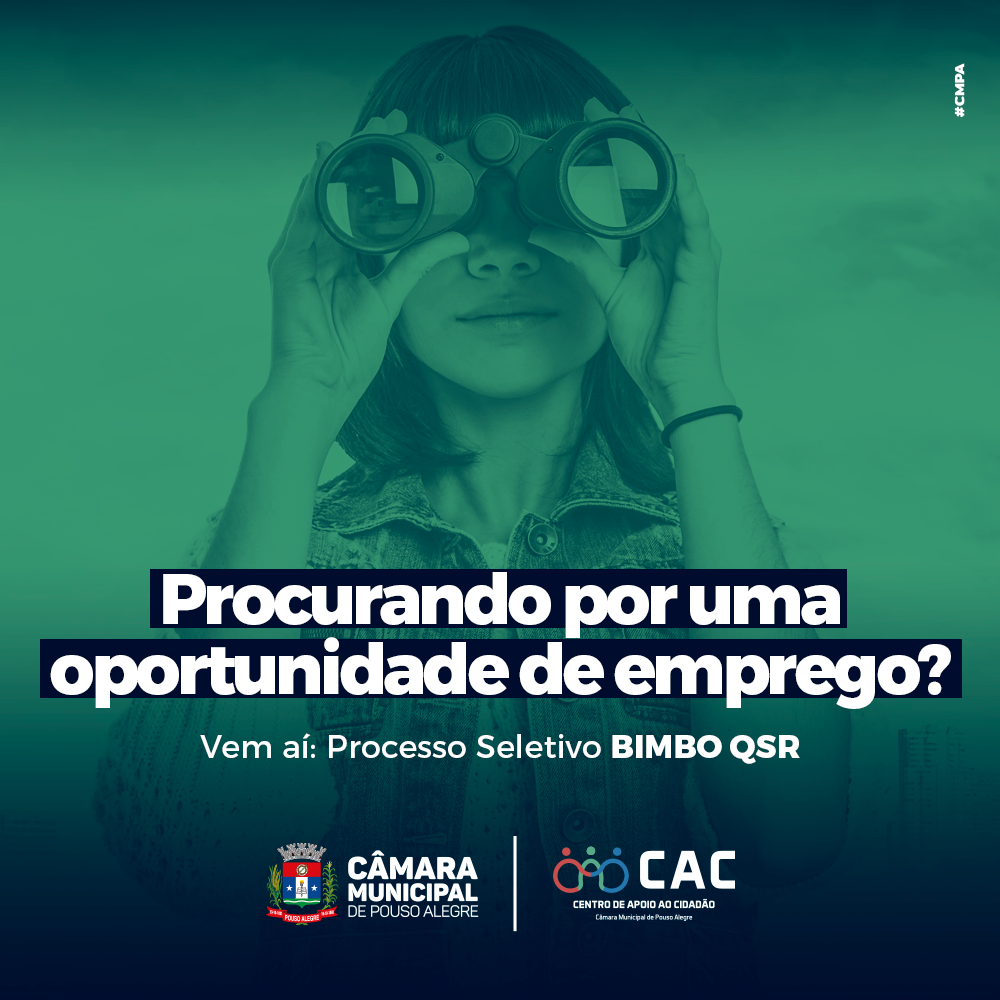 Imagem 1 da notícia: BIMBO QSR fará processo seletivo pelo CAC da Câmara na próxima quinta, 24
