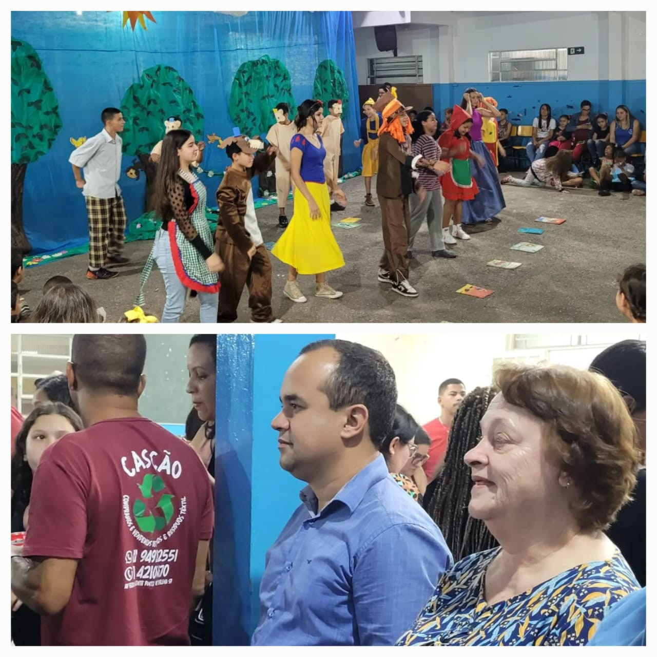 Imagem 1 da notícia: Presidente da Câmara de Vereadores visita Feira Literária da Escola Irmão Alexandre