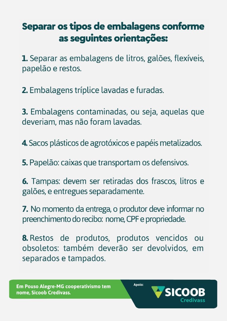 Imagem 3 da notícia: Vereador chama atenção para coleta itinerante de embalagens vazias de defensivos agrícolas