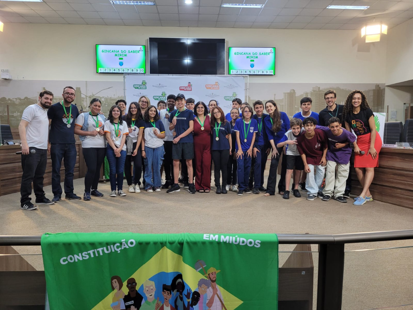 Imagem 2 da notícia: Escola do Legislativo da Câmara de Vereadores de Pouso Alegre inicia mais uma edição da Gincana do Saber Mirim