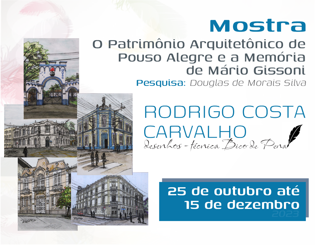Imagem 1 da notícia: Museu promove exposição sobre o patrimônio arquitetônico de Pouso Alegre