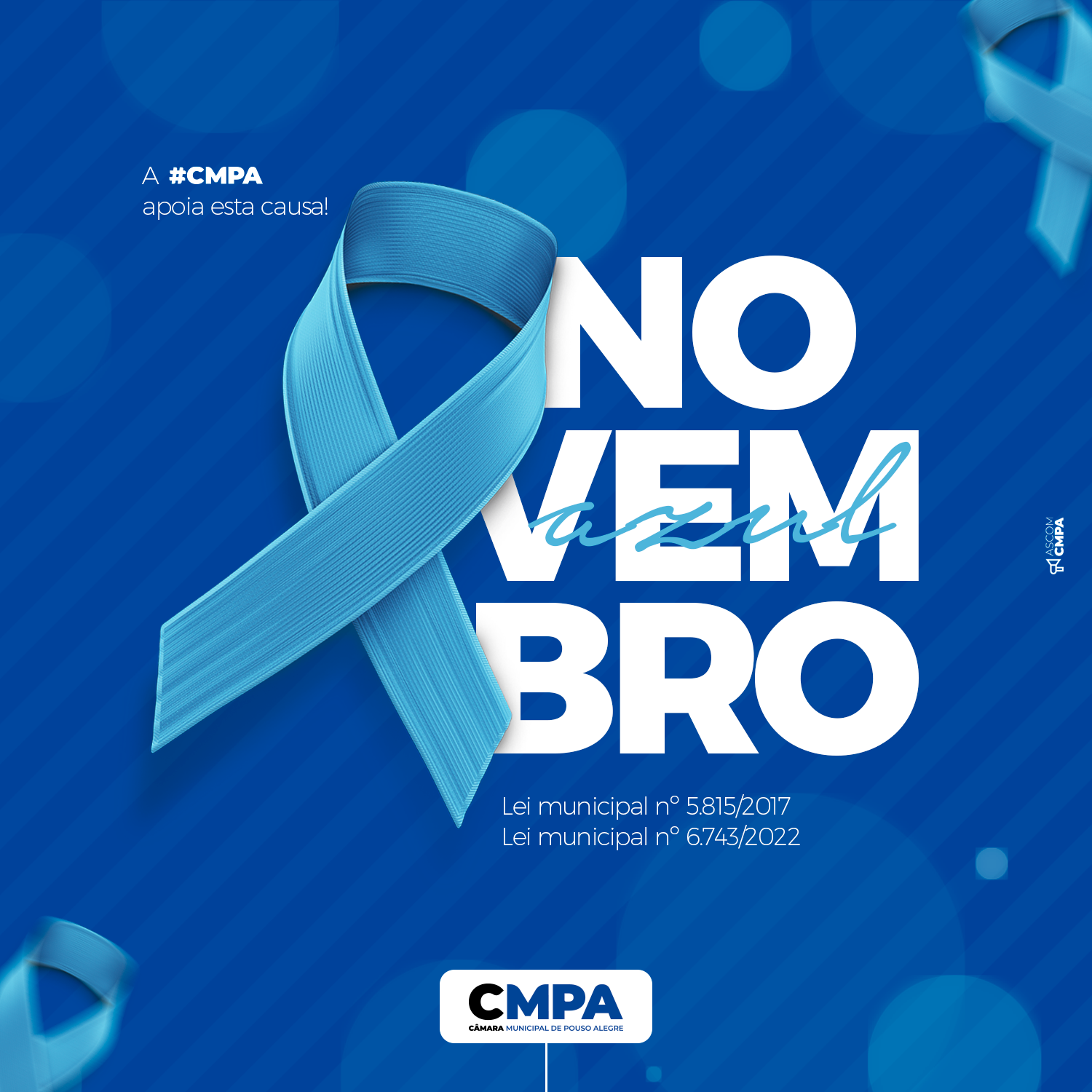 Imagem 1 da notícia: Câmara de Vereadores chama atenção para “Novembro e Novembrinho Azul”