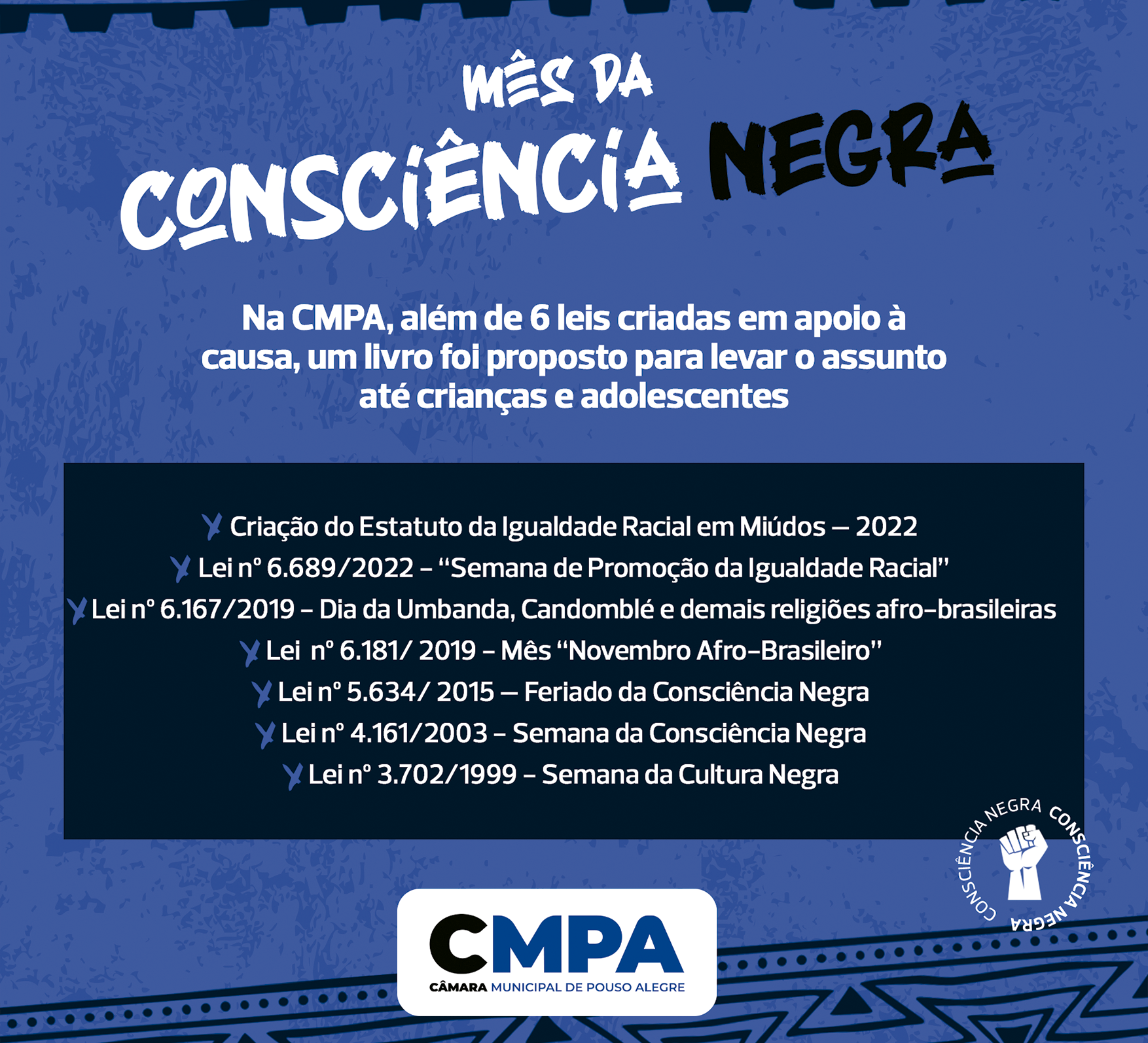 Imagem 1 da notícia: Novembro: Mês da Consciência Negra