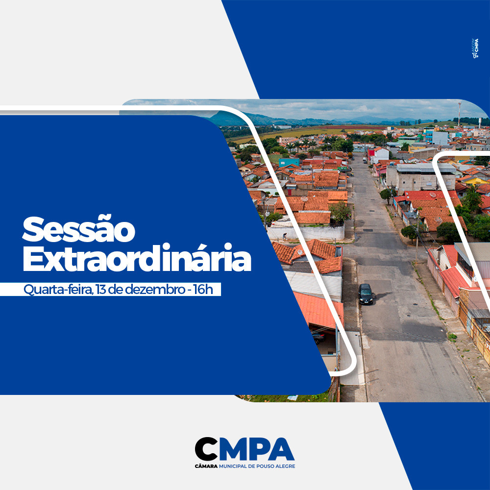 Imagem 1 da notícia: Câmara terá Sessão Extra nesta quarta-feira (13)