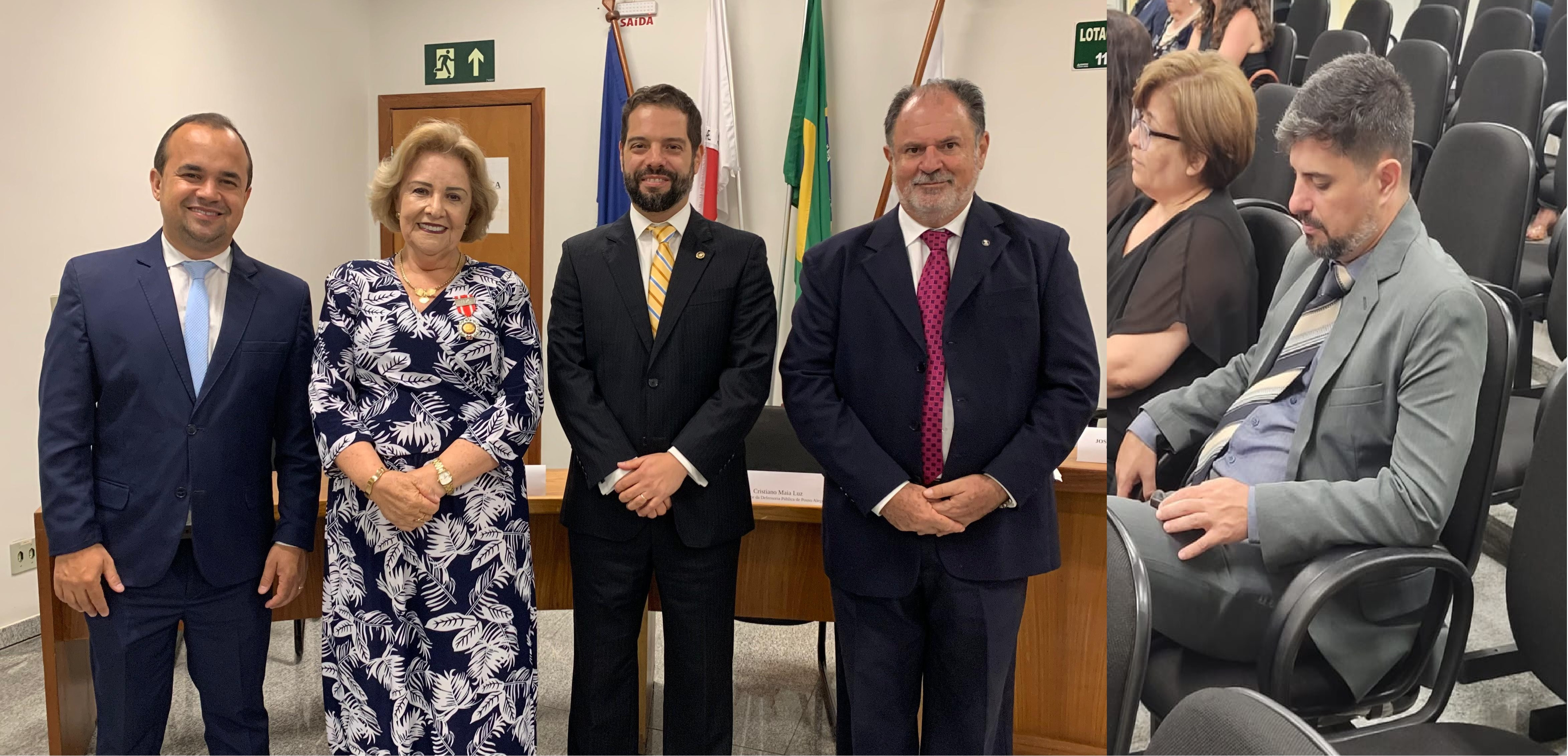 Imagem 1 da notícia: Presidente e 2º Secretário da Câmara participam da entrega da Medalha Desembargador Hélio Costa
