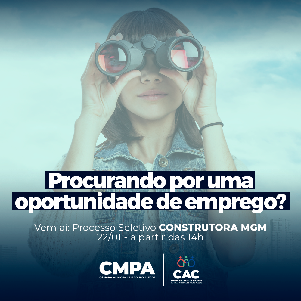 Imagem 2 da notícia: CAC da Câmara recebe dois processos seletivos na próxima segunda (22)
